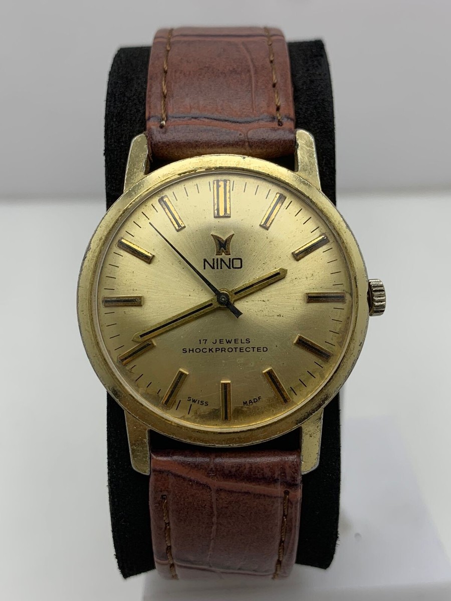 Vintage Nino Manual Winding 17 Jewel N 333 Swiss Watch | eBay