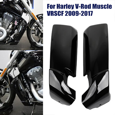 Gloss Black ABS Radiator Side Cover Panel For Harley V-Rod Muscle