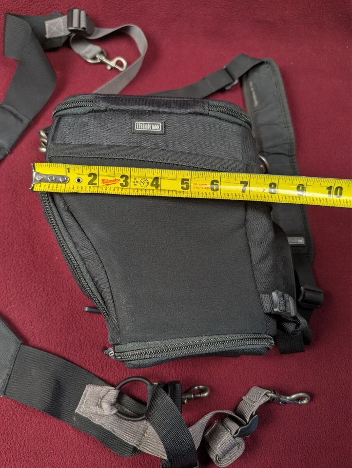 Think Tank Cámara Bolsa Almacenamiento Funda 20 V 2.0 Hombro Arnés Funda Carga Superior Foto 3 de 4