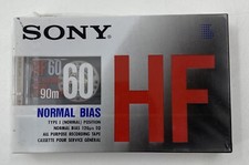 Sony HF Cassette Type I HF60 Tape 60 Minutes Normal Bias New Sealed NIP Single