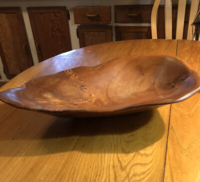 Beautiful Large Oregon Maple Bowl signed Gerard Krummer  07