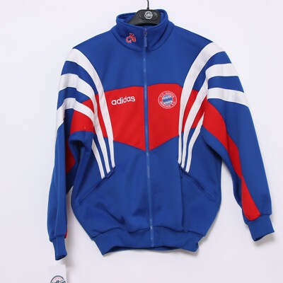 Track Top adidas FC Bayern Monaco Gr. I 14 Gebraucht (Cod.EBAY2214) Vintage Blau