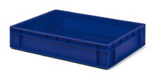 Euro-Transport-Stapelbox TK600/120-0, 600x400x120mm, Wände u. Boden geschlossen
