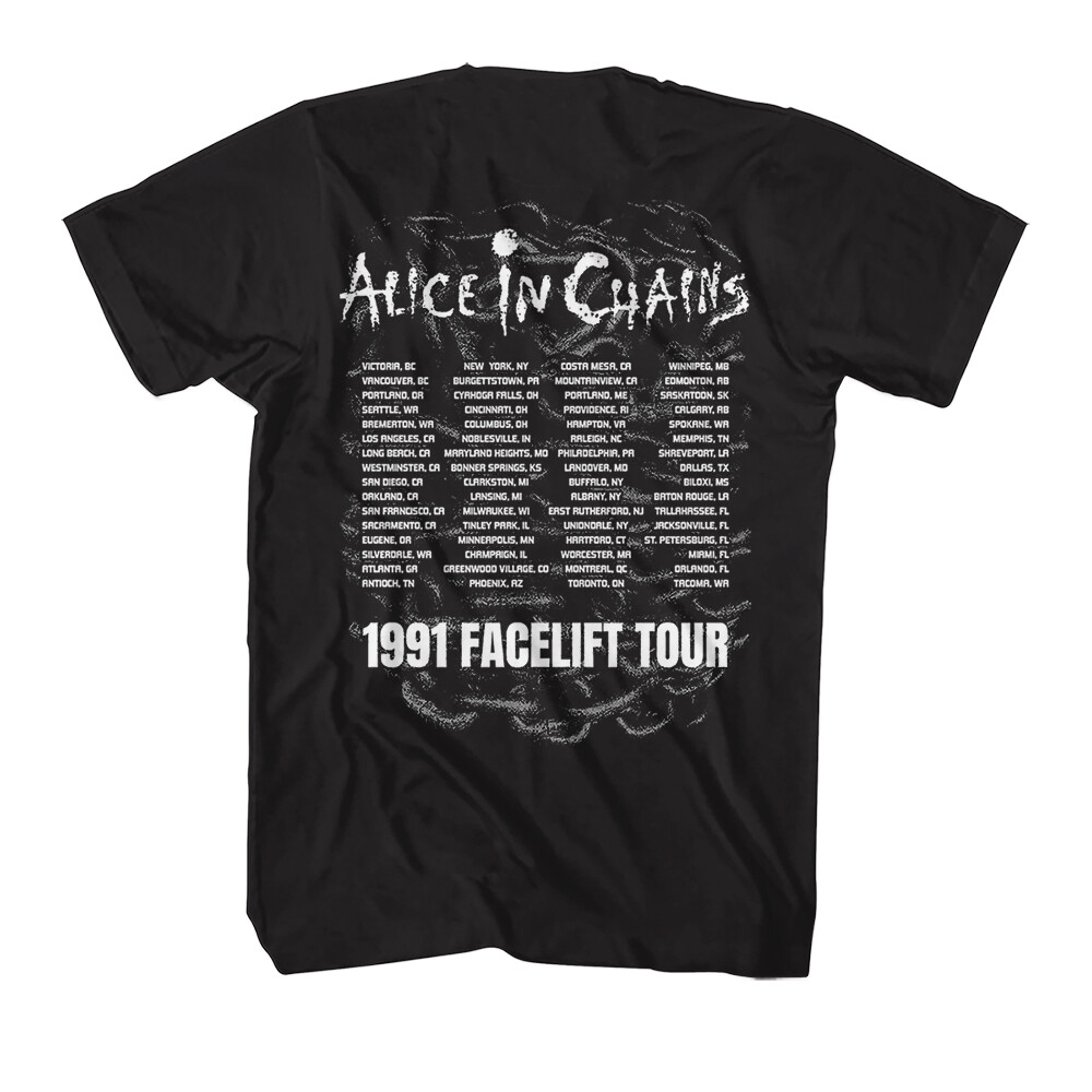 Alice In Chains 1991 Facelift USA Canada Tour Locations