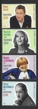 AUSTRALIA 2020 AUSTRALIAN LEGENDS OF COMEDY  SET OF 4 UNMOUNTED MINT, MNH