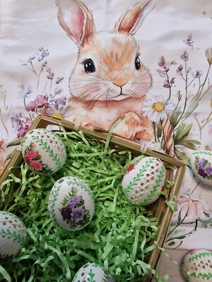 Hand-Painted & Drilled Chicken Easter Eggs   Gebohrte & Handbemalte Ostereier