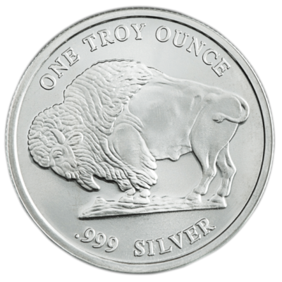 1 Oz. Silver Buffalo Round .999 Fine (New, BU) Random Mints -- Lot