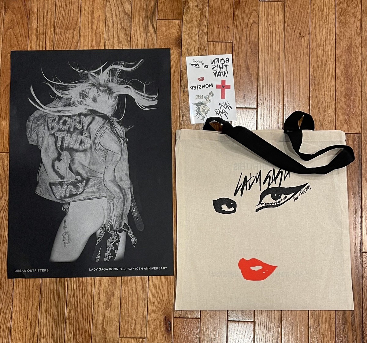 Lady Gaga 10th Anniversary Born This Way UO Urban Outfitters Tote