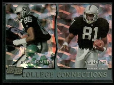 Raghib Ismail / Tim Brown 1993 Pro Set #CC4 College Connections Raiders