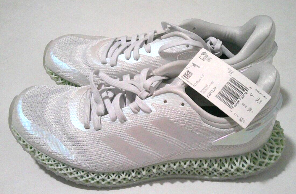 Adidas   4D  Run 1.0  FW1229   man white  shoes size 8.5 11.5  Brand New
