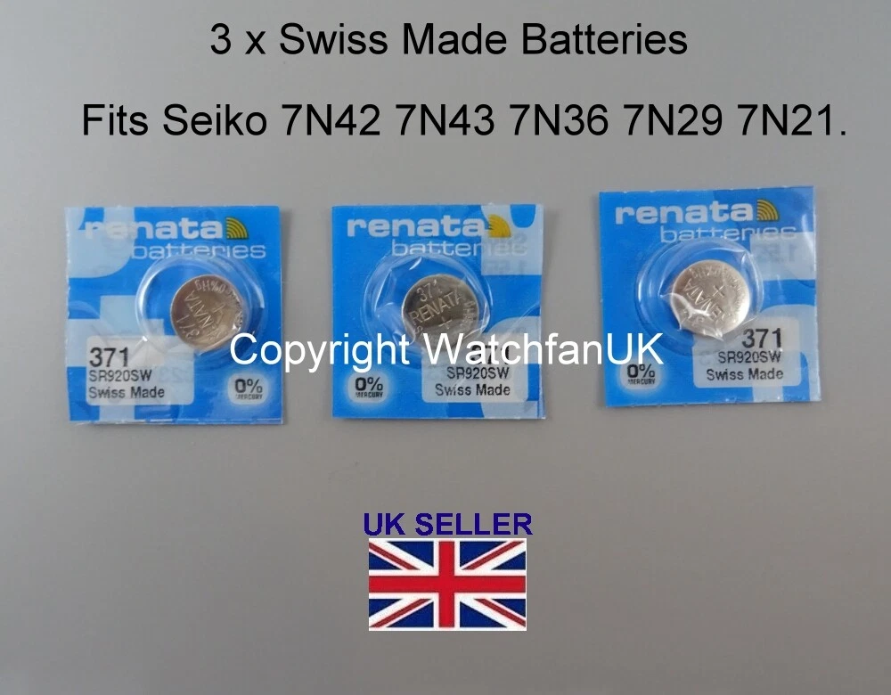 Seiko quartz watch battery deals