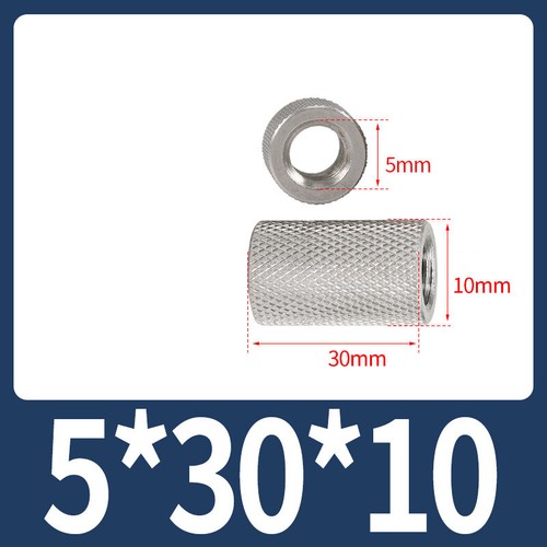 Rändel Verbindungsmuffe Rund Gewindemuffe Langmutter Edelstahl V2A M2 bis M16 - Bild 44 von 105