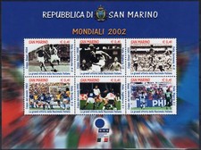 2002 San Marino Campionati mondiali di calcio 2002 MNH** Foglietti