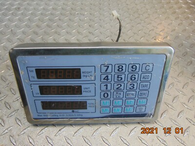 TCS 111449 600lb/300kg PRICE SCALE SCREEN ONLY untested - see description