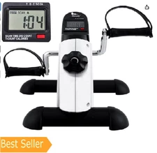 Mini Exercise Bike, himaly Under Desk Bike Pedal Exerciser Portable Foot Cycle