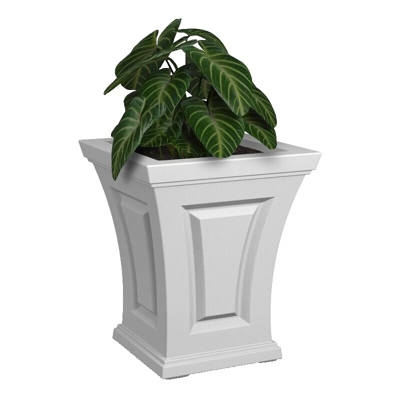 Cestas de Planta Branca de Resina, potes, Caixas De Janela De Janela