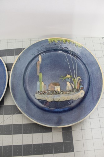 Mexican Pottery Blue Bowels and Plates Handmade Made in Mexico Set of 8 - Picture 23 of 24