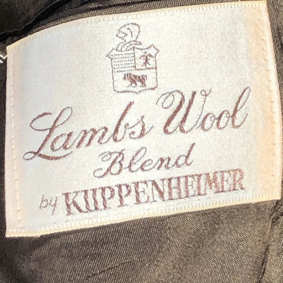 Abrigo deportivo Kuppeheimer cachemir/corderos lana gris tostado patrón pata de gallo 42 Foto 4 de 4