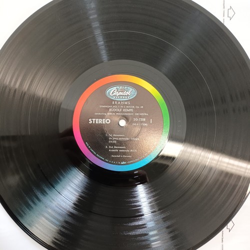 CAPITOL STEREO SG 7208 RAINBOW (ASD 350) BRAHMS SYMPHONY NO. 1 *BPO KEMPE* EX/EX - Picture 6 of 7