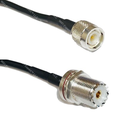 RFC240UF TNC MALE to UHF Female Bulkhead RF Cable FAST-SHIP LOT