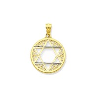 14k Yellow Gold Star Of David Charm Pendant - 17x24mm 0.87 Grams on sale 14k Yellow Gold Star Of David Charm Pendant - 17x24mm 0.87 Grams on sale