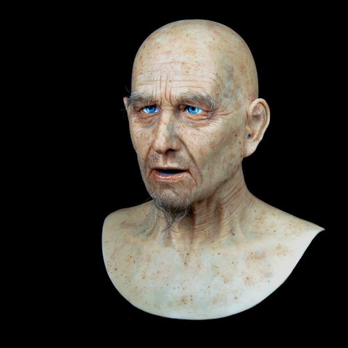 Realistic Professional Silicone Mask Lifelike beard Grandpa soft Silicone Mask - Picture 2 of 12