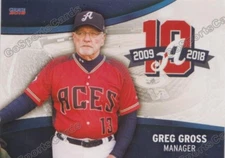2018 Reno Aces Greg Gross MGR Arizona Diamondbacks