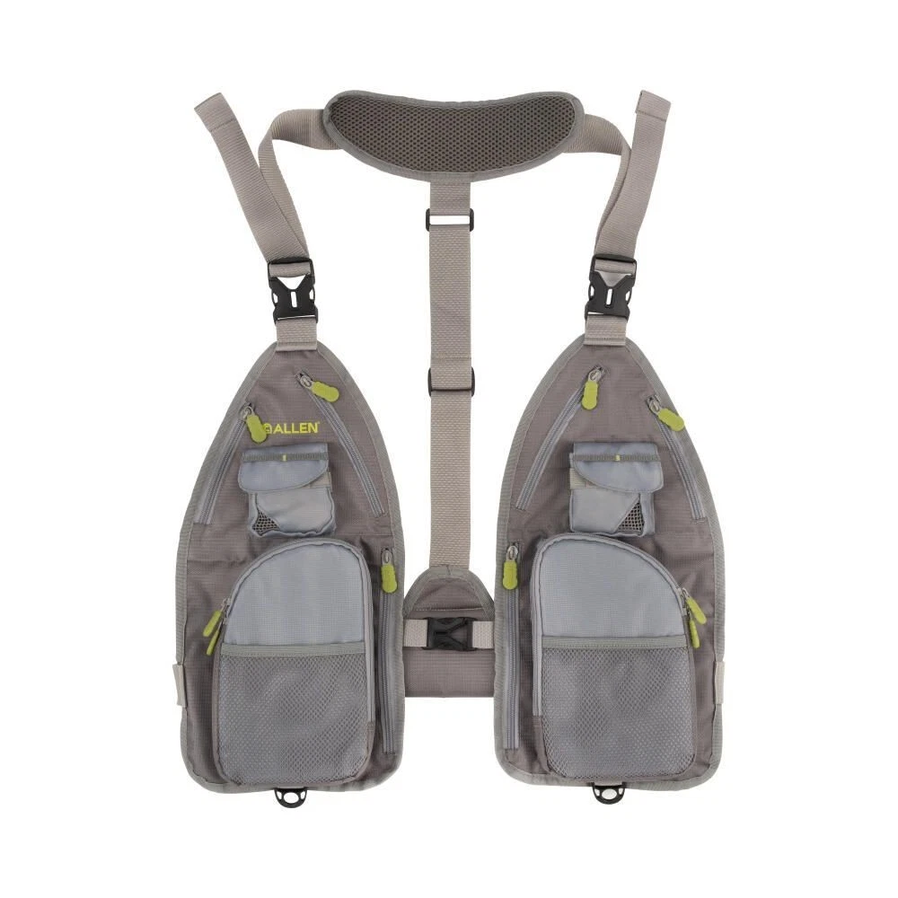Allen Ultra-Light Gallatin Strap Fly Fishing Vest 14 Pockets Gray - Open Box