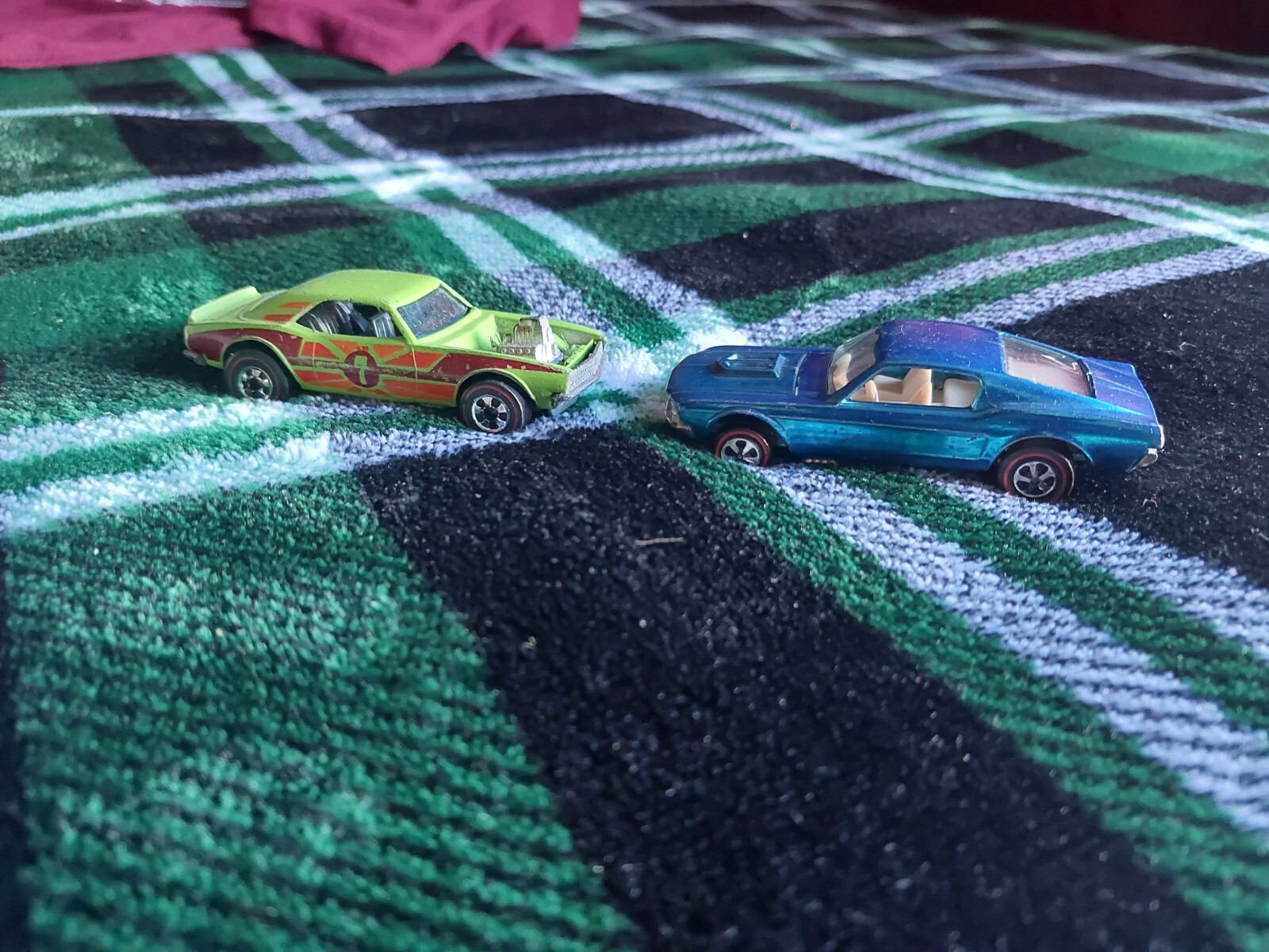 Z Whiz MINTY* Alt. Dark Green Flying Colors 1980's Blackwall Hot Wheels