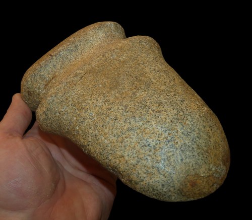 BARBED AXE MICHIGAN AUTHENTIC INDIAN ARTIFACT HARDSTONE COLLECTIBLE RELIC - Picture 3 of 7