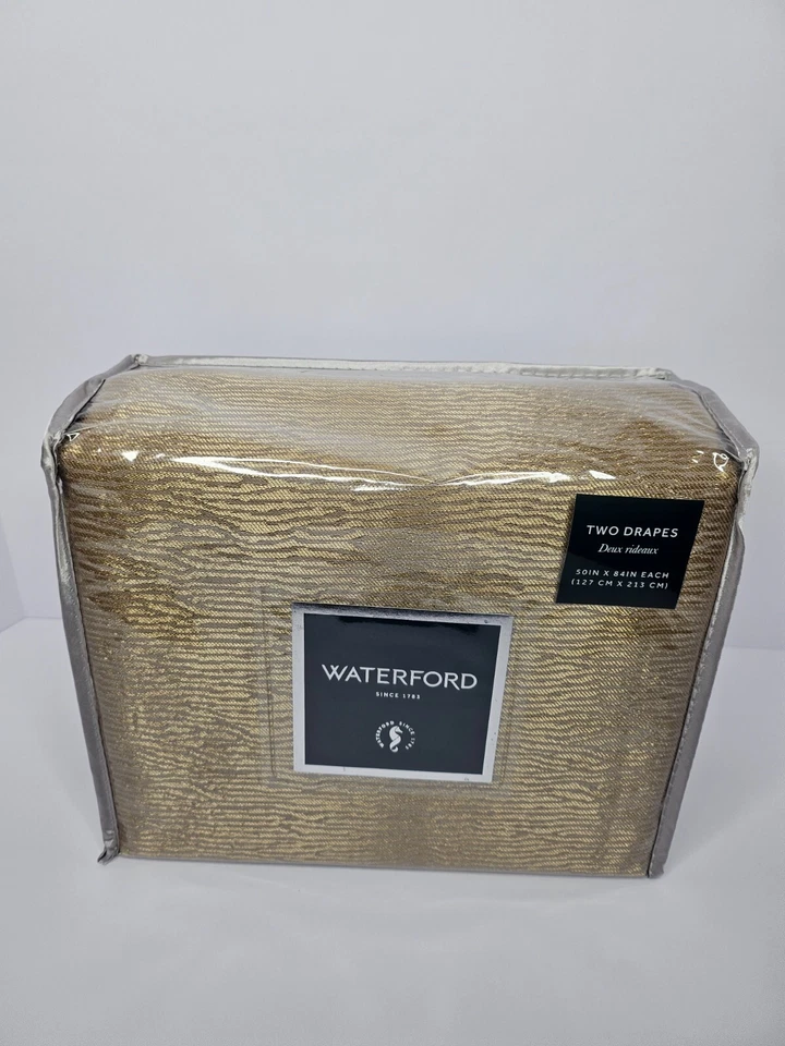 Waterford Hazeldene занавески панели два портьеры 50 «X 84» серо-коричневый новый - Изображение 2 из 3