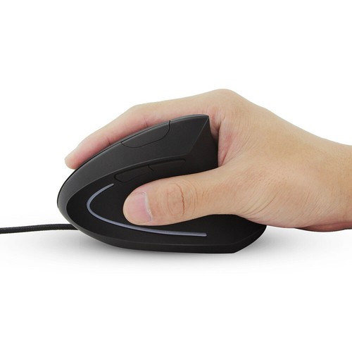  Ergonomic Optical USB Vertical Mouse Adjustable 800/ 1200/ 2000/ 3200 DPI Mouse - Afbeelding 4 van 12