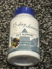 15-Day Cleanse - Gut and Colon Support - Senna Leaf, Probiotics Free Ship 30Caps
