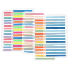 5 Sets Reading Index Post Highlighter Strips Colorful Sticky Tabs