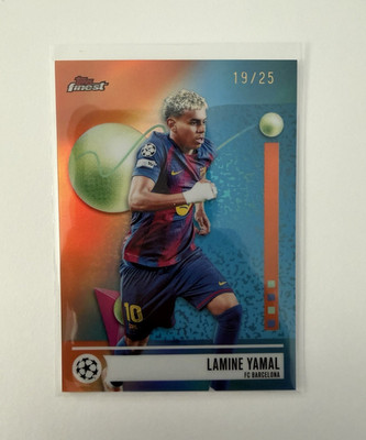 2026 Topps Finest UEFA Champions League Lamine Yamal Barcelona #1 19/25