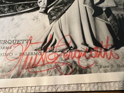 Anita Cerquetti Opera Soprano Genuine Autographed Signed Photo 8”x10” in Costume - Picture 3 of 7