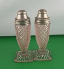 Vintage Anchor Hocking Pink Miss America Depression Glass Salt & Pepper Shakers