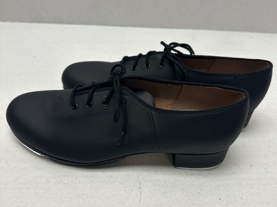 Bloch Lace Up Tap Shoes Black Size 9.5 Techno Tap #1T & 2H Dance Musical 381097