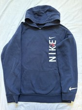 Boys Youth Size XL Nike Blue Hooded Sweatshirt Pullover Hoodie