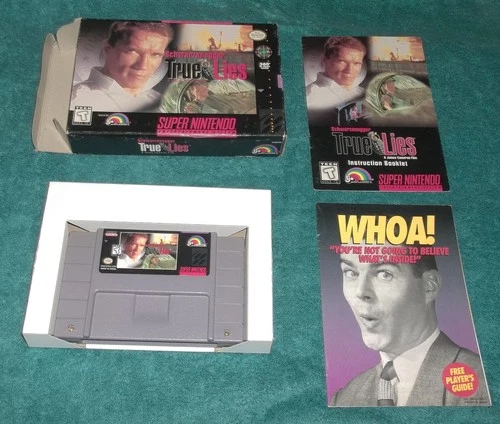 True Lies (Super Nintendo 1995 SNES) CIB  *CLEANED and TESTED* AUTHENTIC!