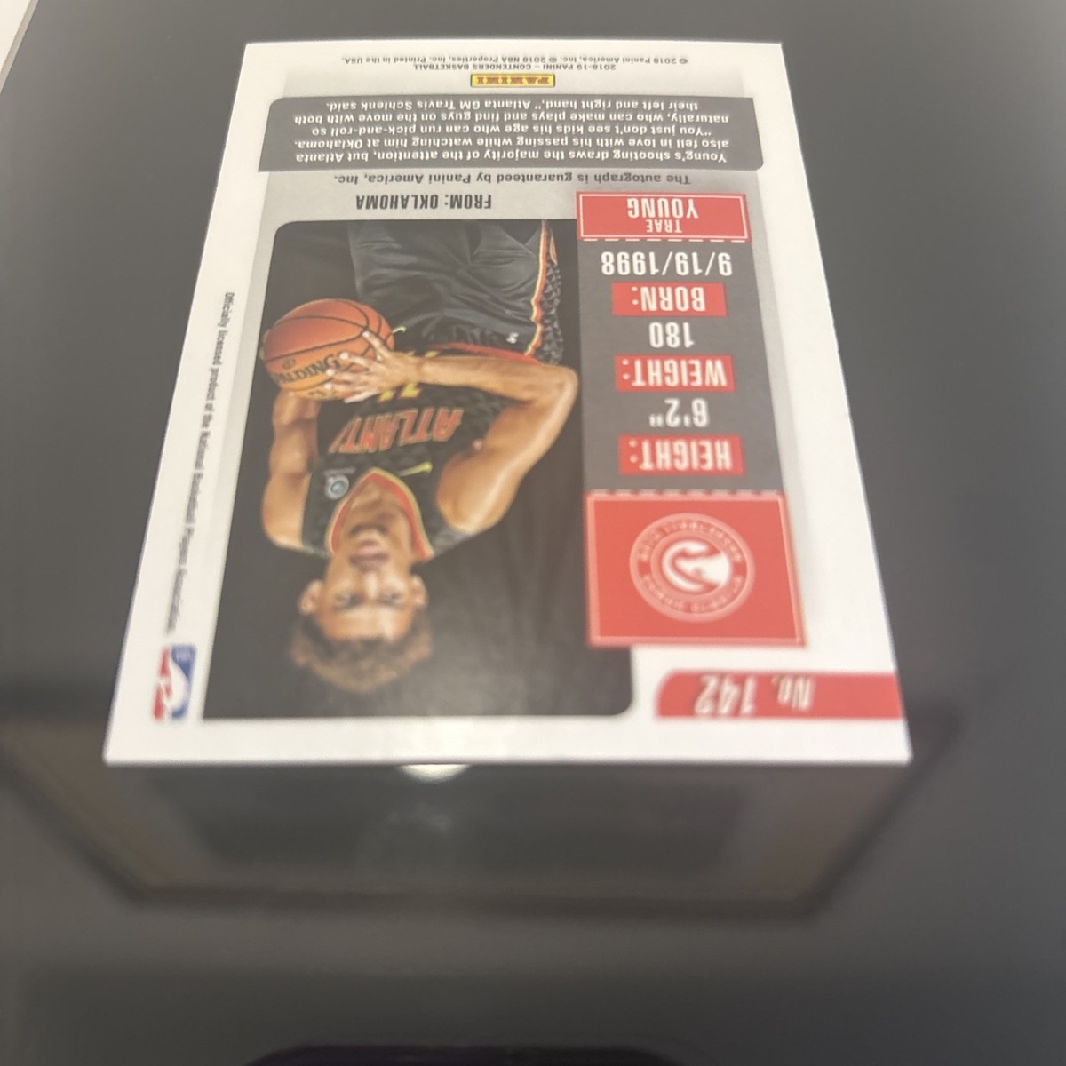 2018-19 Contenders Playoff Ticket TRAE YOUNG 142 RC Rookie Auto