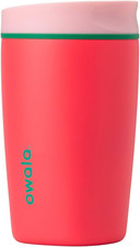 Owala Smoothsip Slider Insulated Stainless Steel Coffee Tumbler, Reusable Iced C