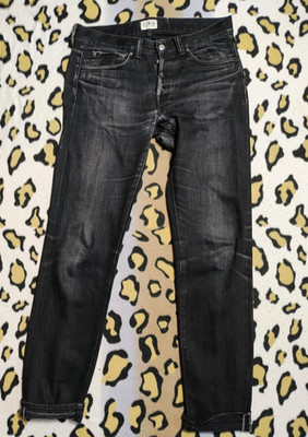 Edwin Slim Jeans Men's Black distressed