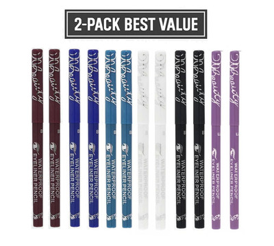 Lilyz Eyeliner Twist Up wasserfester Stift einziehbarer Eyeliner ((2er Pack))