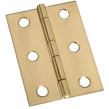 Hillman 2-1/2" Solid Brass Broad Hinges Bright Brass 851193 Hardware Essentials