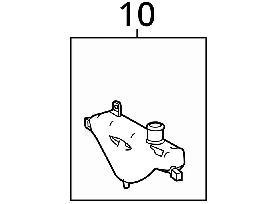 2016 Lexus IS 200t Coolant Overflow Bottle OEM 46K Miles - LKQ372993100 - Image 4 of 4