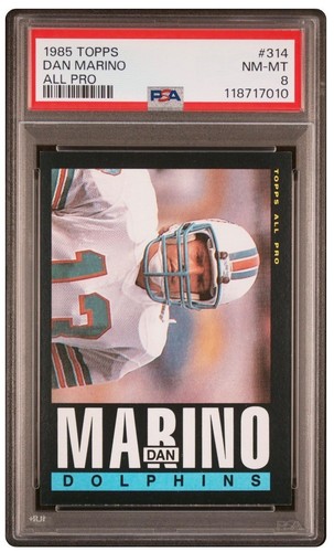 1985 Topps - Dan Marino #314 HOF PSA 8