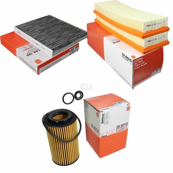 Mahle / Knecht Innenraumfilter LAK 120 Luftfilter LX 804/S ÖLfilter OX 153/7D-image
