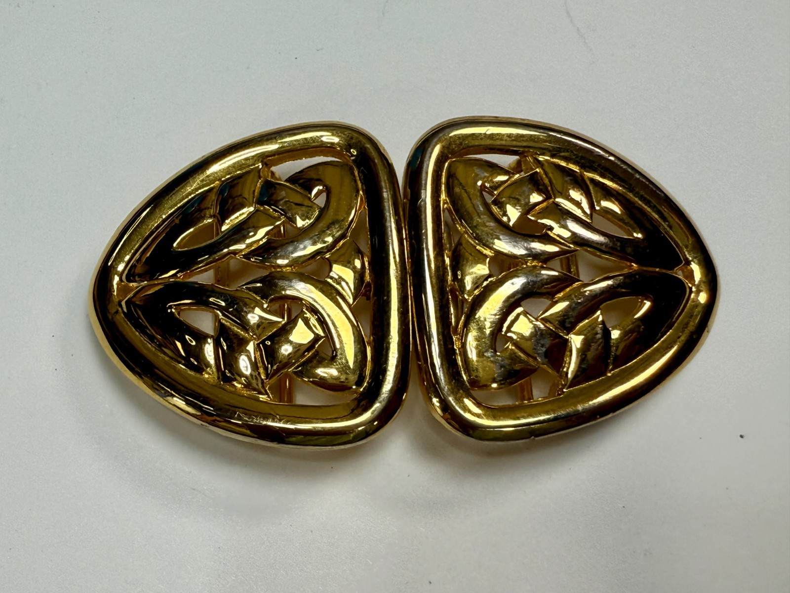 Celtic Knotted Interlocking Two Piece Vintage Gol… - image 13