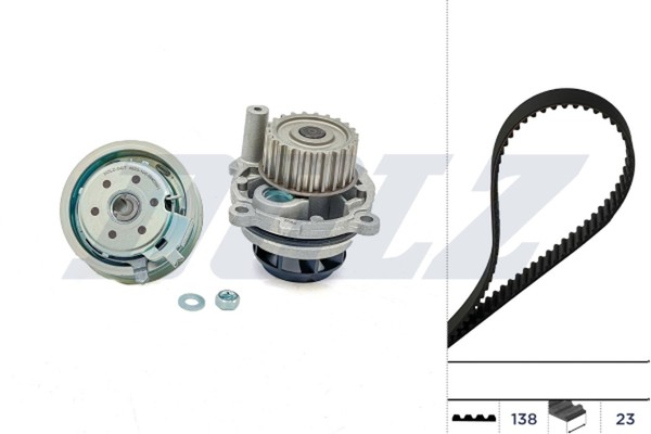 Wasserpumpe + Zahnriemensatz Dolz KD050 FüR VW Audi Skoda Seat Cordoba B5 Golf 5-image